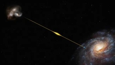 8 billion year old signal transmitted to Earth