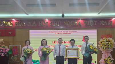 ការិយាល័យមន្ទីរអប់រំ និងបណ្តុះបណ្តាលទីក្រុងហូជីមិញ ទទួលបានមេដាយការងារថ្នាក់ទី២ ប្រគល់ជូនដោយប្រធាន