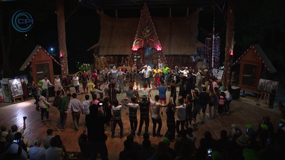 Gong culture performance at Mo Hill - Da Lat