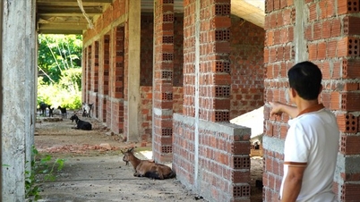 Unvollendete Schule im bergigen Quang Tri