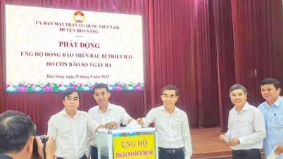 Mặt trận huyện Hòa Vang phát động ủng hộ đồng bào bị thiệt hại do bão số 3