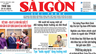 Báo Sài Gòn Giải Phóng ngày 24/9/2024