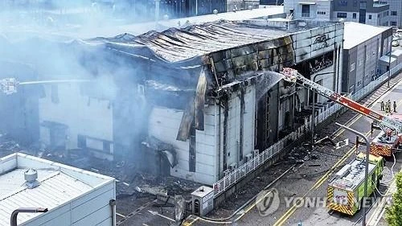 Vụ hỏa hoạn tại nhà máy pin ở Hàn Quốc: Không có công dân Việt Nam thương vong