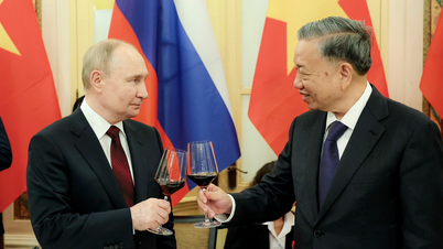 Chủ tịch nước Tô Lâm chủ trì tiệc chiêu đãi Tổng thống Putin