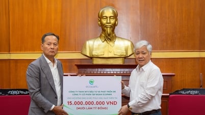 Chung tay cùng đồng bào vượt qua bão lũ: Ecopark ủng hộ 20 tỷ đồng