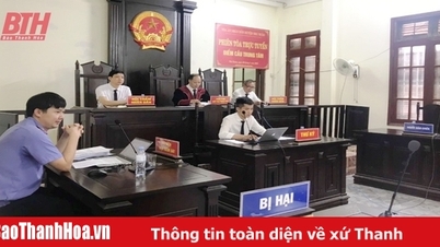 Lần đầu tiên TAND huyện Như Xuân xét xử trực tuyến vụ án hình sự
