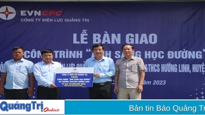 Bàn giao công trình “Ánh sáng học đường” tại Trường TH&THCS Hướng Linh