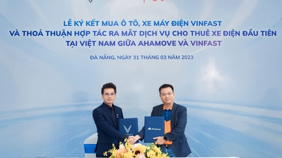 Ahamove mua 200 xe Vinfast để triển khai dịch vụ cho thuê xe máy điện đầu tiên tại Việt Nam