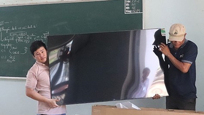 A school removed 7 TVs and returned them to parents because of wrongful campaigning.
