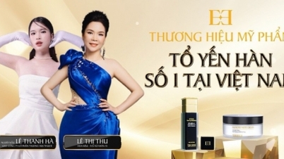 Miss Charity Ambassador Le Thi Thu and model Le Thanh Ha launch new cosmetics brand