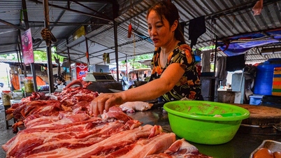 Pork prices hit new high, people jostle to buy Do Son buffalo meat