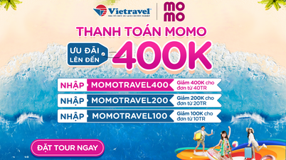 Rinh đến 400.000 đồng khi thanh toán tour bằng ví MoMo
