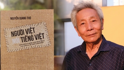 Tác giả Nguyễn Quang Thọ khóc khi ra mắt sách "Người Việt nói tiếng Việt"