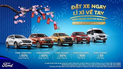 ក្រុមហ៊ុន Ford Vietnam ផ្តល់ការលើកទឹកចិត្ត "ដ៏ធំ" សម្រាប់អតិថិជនទិញរថយន្តក្នុងខែមករា ឆ្នាំ 2024