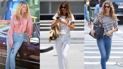 Women over 40 should refer to 10 ways to wear youthful skinny jeans
