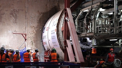 "Siêu robot" đã khoan được bao nhiêu mét hầm metro Nhổn