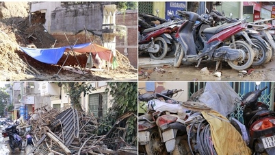 El barro y la basura ensucian muchas calles de Yen Bai
