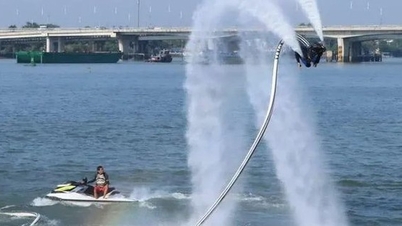 Mãn nhãn với màn biểu diễn Fly Board trên sông Đồng Nai