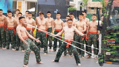 Watch special forces use their teeth to pull cars and use their spears to push cars to roll.