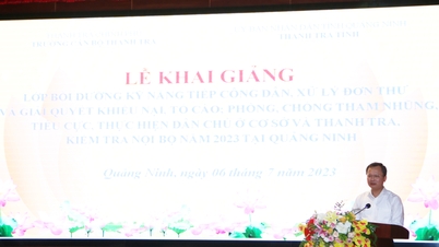 Khai giảng lớp bồi dưỡng kỹ năng tiếp công dân, xử lý đơn thư khiếu nại, tố cáo, phòng, chống tham nhũng năm 2023