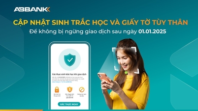 ABBANK recommends customers to complete updating biometric information soon.