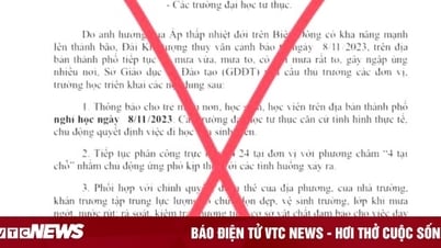 Xuất hiện công văn giả cho học sinh Đà Nẵng nghỉ học ngày 8/11