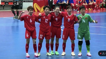 Đội futsal nữ Việt Nam hòa nghẹt thở, thẳng tiến VCK châu Á với ngôi nhất bảng