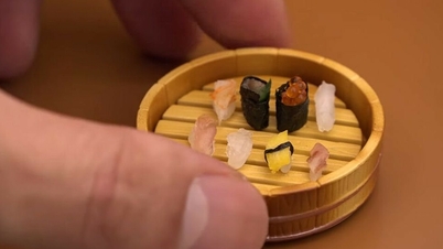 Nhà hàng bán miếng sushi bé bằng hạt gạo