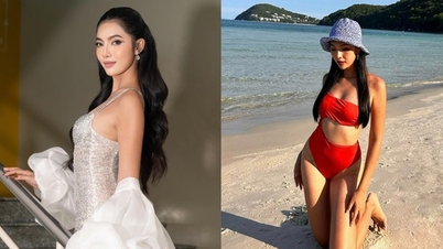 How is the life of Miss Ocean Vietnam 2023, who used to be a hotel employee, after 1 year of coronation?