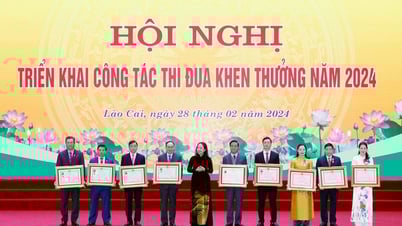 Phó Chủ tịch nước Võ Thị Ánh Xuân dự hội nghị triển khai công tác thi đua khen thưởng năm 2024 tại tỉnh Lào Cai