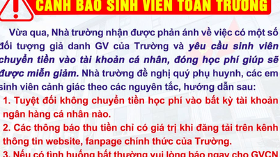 Trường ĐH cảnh báo nạn giả danh giảng viên lừa đảo học phí sinh viên