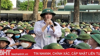 Nhiều hình thức hướng nghiệp cho học sinh Hà Tĩnh