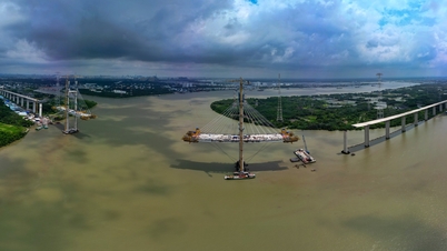 รูปลักษณ์ของสะพานที่ใหญ่ที่สุดบนถนนลองถัน-เบ็นลูก