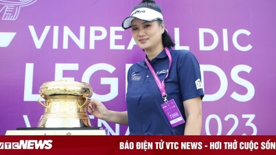 Cựu hoa khôi bóng chuyền Kim Huệ truyền cảm hứng cùng 60 huyền thoại golf