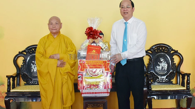 ថ្នាក់ដឹកនាំទីក្រុងហូជីមិញអបអរសាទរការិយាល័យកណ្តាលទី ២ នៃគណៈសង្ឃវៀតណាម