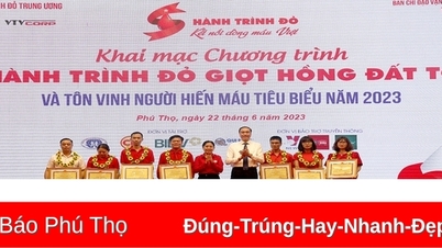 Khai mạc Hành trình đỏ “Giọt hồng Đất Tổ” và tôn vinh người hiến máu tiêu biểu