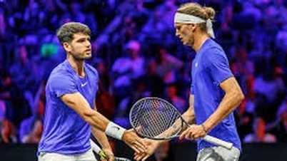 Alcaraz និង Zverev ចាញ់ពីរដងនៅ Laver Cup 2024
