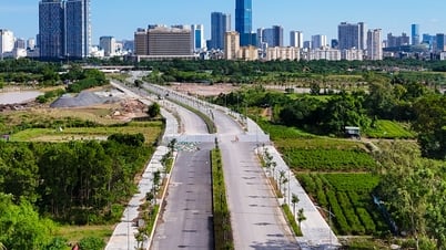 Overview of the nearly 750 billion VND road in Hanoi expected to open to traffic at the end of this year