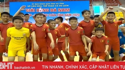 Bùng nổ cảm xúc tại chung kết bóng đá nam nhi đồng Hà Tĩnh 2023