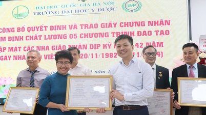 សាកលវិទ្យាល័យវេជ្ជសាស្ត្រ និងឱសថស្ថាន VNU មានកម្មវិធីបណ្តុះបណ្តាលចំនួន 5 ដែលត្រូវបានទទួលស្គាល់បន្ថែមទៀត