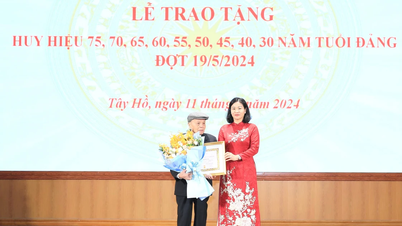Awarding Party Badges on May 19