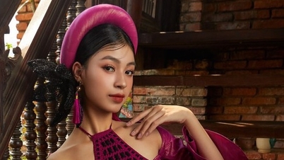 Crochet and recycled materials on Viet Hung's spring bibs