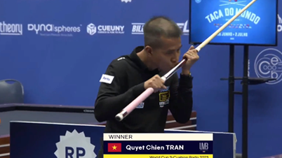 Tran Quyet Chien បានឈ្នះពានរង្វាន់ 3-cushion carom World Cup ជាលើកទីពីរ។