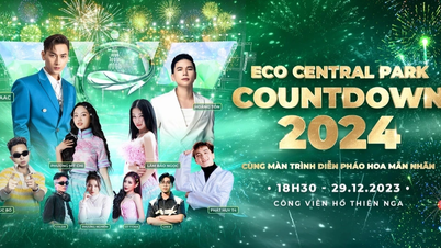 Bùng nổ đại tiệc âm thanh, ánh sáng tại Eco Central Park countdown chào 2024