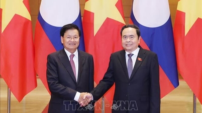 Chủ tịch Quốc hội Trần Thanh Mẫn hội kiến Tổng Bí thư, Chủ tịch nước Lào
