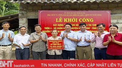 Khởi công xây nhà tình nghĩa cho hộ nghèo Nghi Xuân
