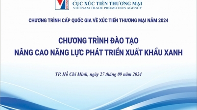 កម្មវិធីបណ្តុះបណ្តាលលើកកំពស់សមត្ថភាពអភិវឌ្ឍន៍ការនាំចេញបៃតងនៅទីក្រុងហូជីមិញ