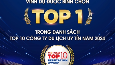 Vietravel មានកិត្តិយសដែលត្រូវបានបោះឆ្នោតជាក្រុមហ៊ុនទេសចរណ៍ដ៏មានកិត្យានុភាពបំផុតទី 1 ក្នុងឆ្នាំ 2024