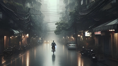 Warning of heavy rain and thunderstorms this afternoon in Hanoi