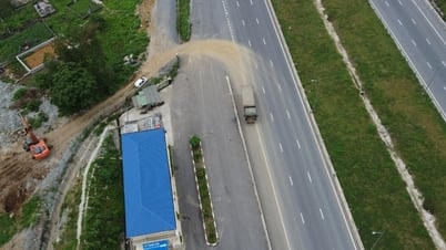 Xe tải chở đất "xé rào" đi vào cao tốc Mai Sơn - Quốc lộ 45